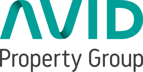 AVID Property Group logo with teal stylized 'AVID' and gray 'Property Group' text.