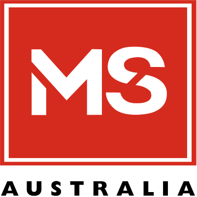 Red square logo with white MS initials inside a double white border on red background.