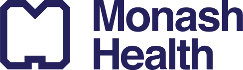 Monash Health logo with a stylized M icon and the words Monash Health