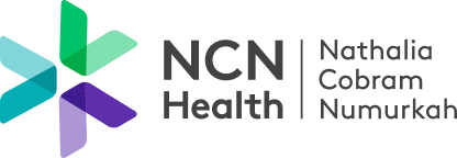 NCN Health logo with teal, green, and purple abstract shapes and the text 'NCN Health | Nathalia Cobram Numurkah' on a white background.