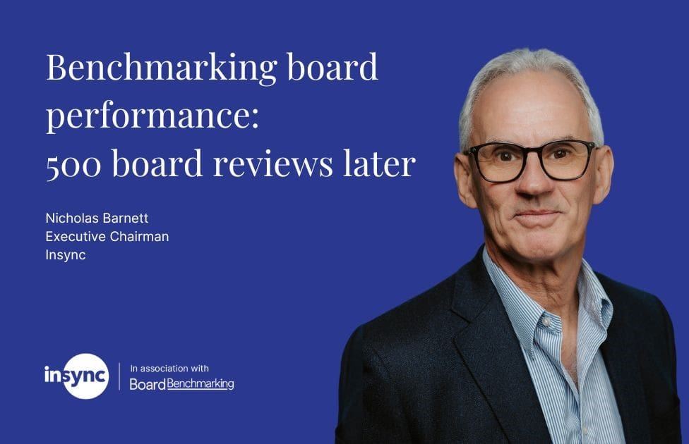 Benchmarking board performance: 500 board reviews later cover